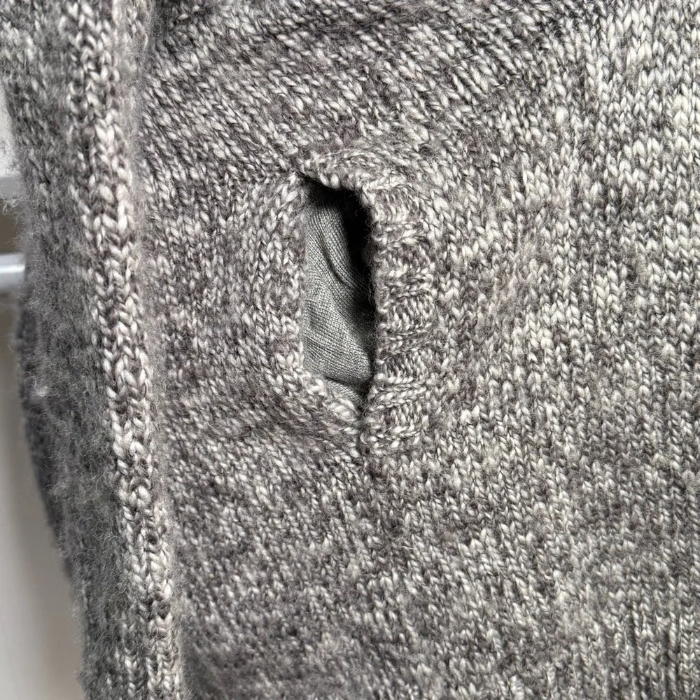 Diane Von Furstenberg Long Wool Chunky Sweater Cardigan Wrap - Picture 10 of 15
